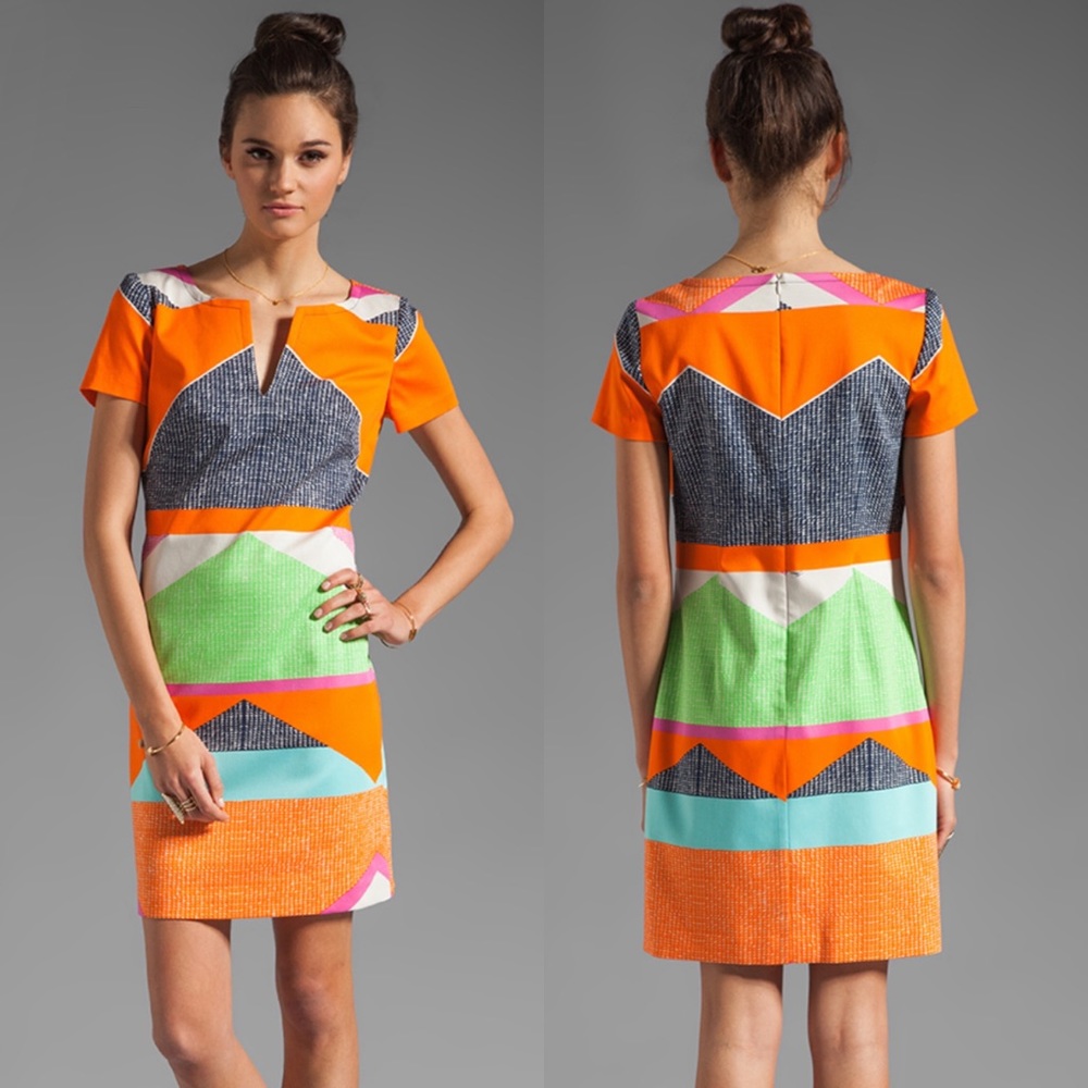 Trina Turk Lincoln Road Museum Short Sleeve Dress